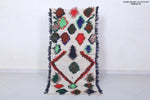 Moroccan berber rug 2.4 X 5.3 Feet - Boucherouite Rugs