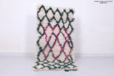 Moroccan rug 2.5 X 5.6 Feet - Boucherouite Rugs