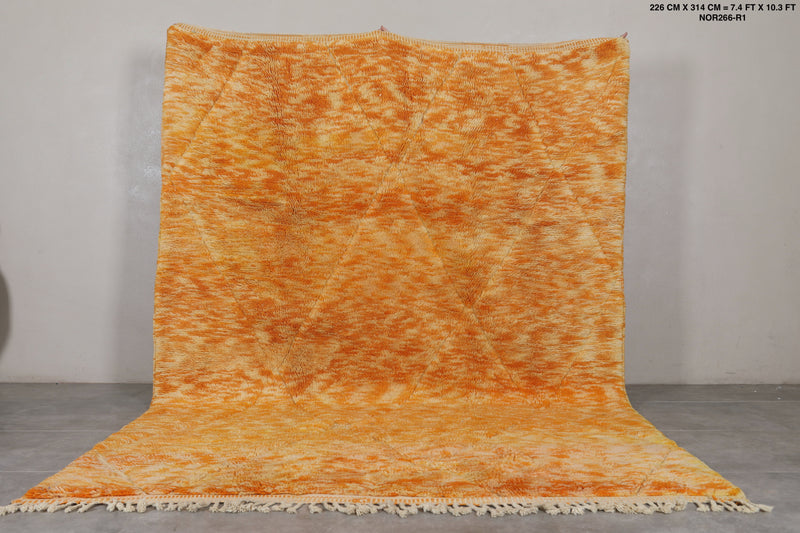 Beni Ourain Moroccan Rug - 7.4 x 10.3 ft | Handwoven Vibrant Design - Beni ourain rugs