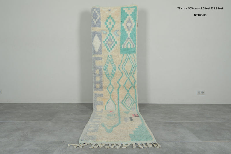 Runner Moroccan rug 2.5 feet X 9.9 feet