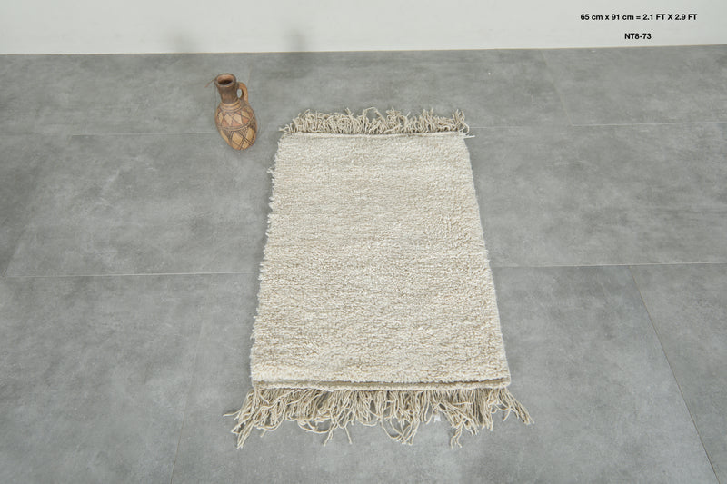 Handwoven Moroccan rug 2.1 FT X 2.9 FT - beni ourain rug