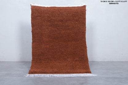 Moroccan plain rug 2.2 X 3.3 Feet