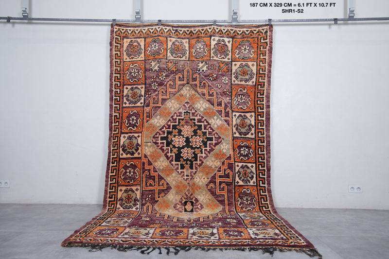 Handmade Moroccan Boujaad Rug - 6.1 x 10.7 Feet