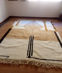 Handmade Beni ourain Morocco rug - Berber wool rug