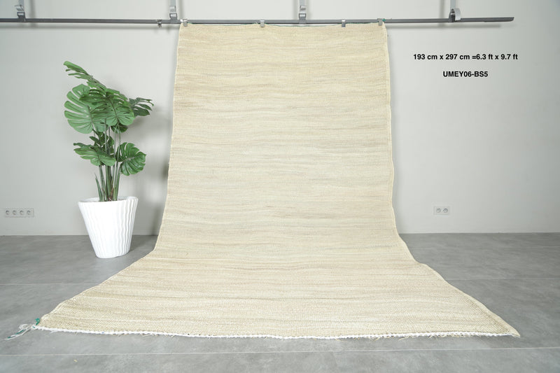 Beige Moroccan hassira - Custom size