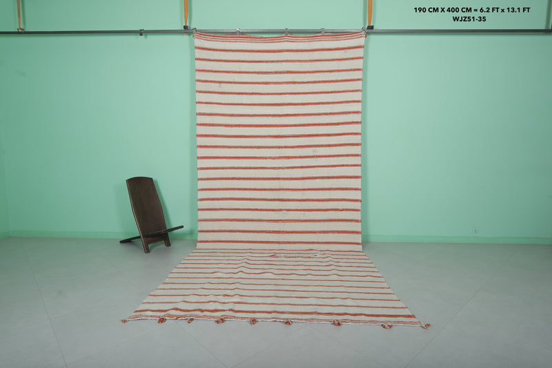 Hand-knotted Moroccan rug 6.2 FT x 13.1 FT - 