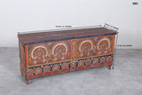Vintage Moroccan chest  H 22.4 inches x W 51.1 inches x D 13.7 inches