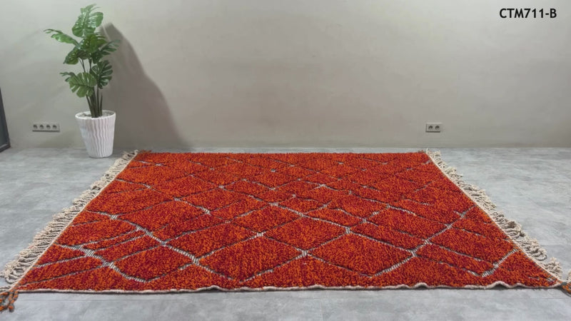 Handcrafted Moroccan rug - Custom rug - Wool rug