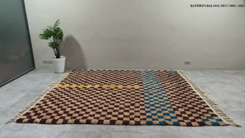 Handmade Moroccan wool rug - Custom rug
