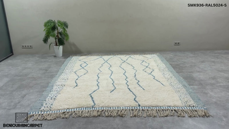 Beni ourain Moroccan handmade rug - Custom rug
