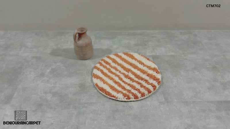 Moroccan Round Rug - Custom Rug - Handmade Wool Rug