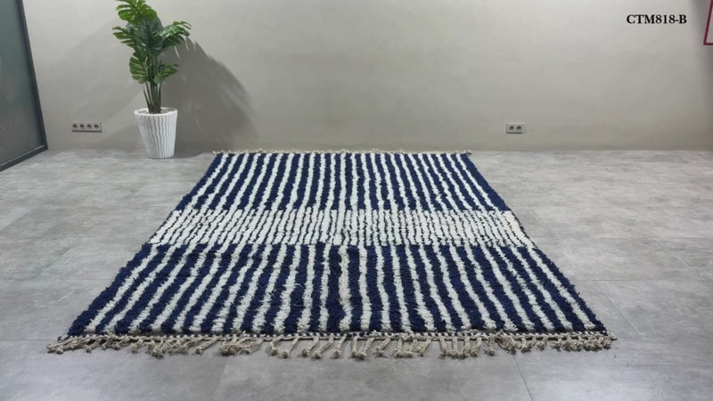 Custom Handwoven Moroccan Rug - Modern High-Pile Artisan Rug