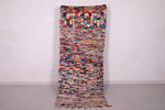 Moroccan Boucherouite Runner rug 2.9 X 7.5 Feet