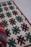 Vintage handmade moroccan runner rug 2.6 FT X 5.8 FT