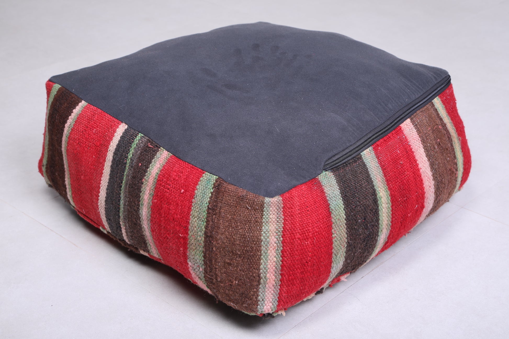 Multicolored Dark Ottoman woven rug Pillow