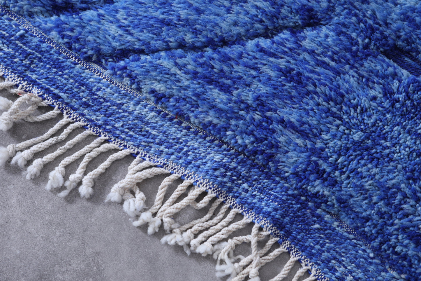 Luxury shag Moroccan rug - Blue rug - Custom Rug