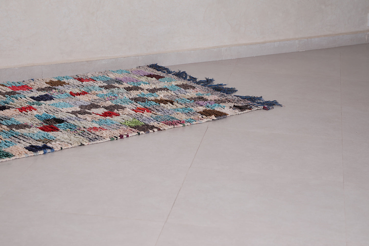 Moroccan runner rug 3.4 X 7 Feet