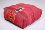 Red moroccan Pouf handmade for Home Decor
