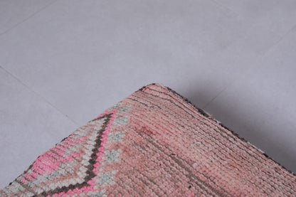 Handmade azilal ottoman berber pink rug pouf