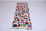 Colorful Long Moroccan Rug Shag 2.7 X 7.9 Feet