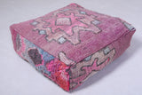 Two kilim berber handmade moroccan rug pouf
