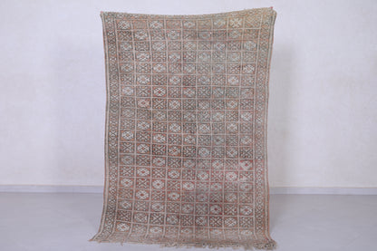 Vintage moroccan rug 3.7 X 6.2 Feet