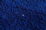 Blue moroccan handmade rug 3.1 FT X 4.1 FT