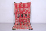 Vintage red berber rug 4.3 X 8.4 Feet