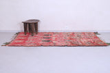 Vintage red berber rug 4.3 X 8.4 Feet