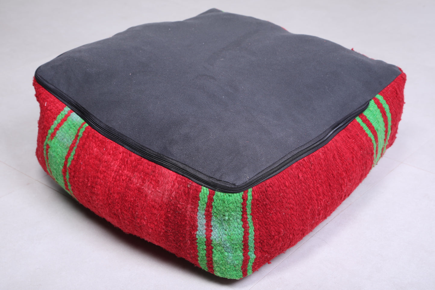Moroccan Berber Floor Cushion woven rug pouf