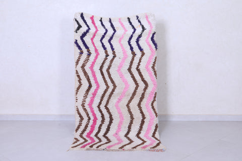Shaggy Handmade Moroccan rug 2.9 X 5.4 Feet