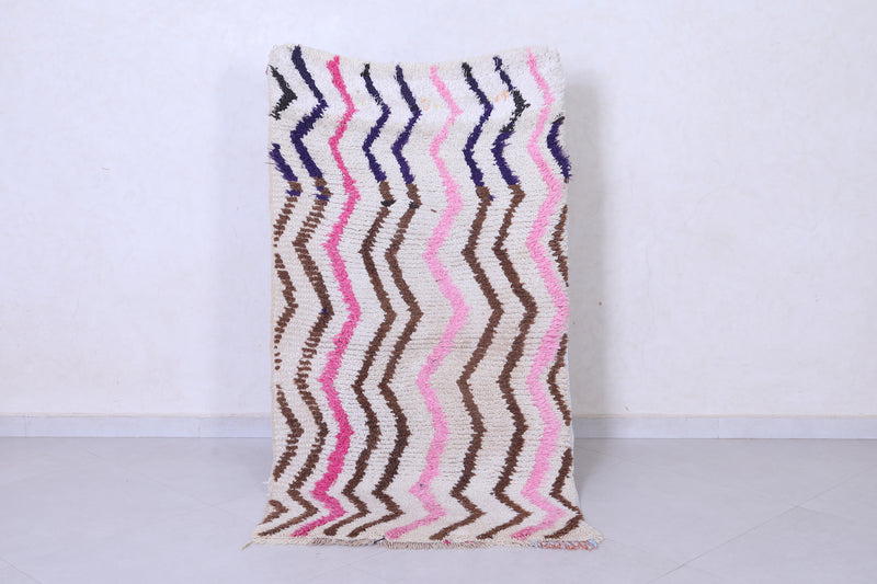 Shaggy Handmade Moroccan rug 2.9 X 5.4 Feet - Runner moroccan rugs