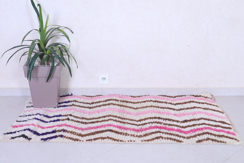 Shaggy Handmade Moroccan rug 2.9 X 5.4 Feet - Runner moroccan rugs