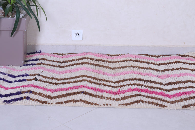 Shaggy Handmade Moroccan rug 2.9 X 5.4 Feet - Runner moroccan rugs