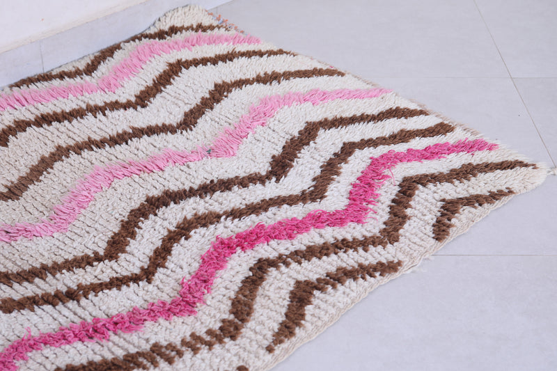 Shaggy Handmade Moroccan rug 2.9 X 5.4 Feet - Runner moroccan rugs