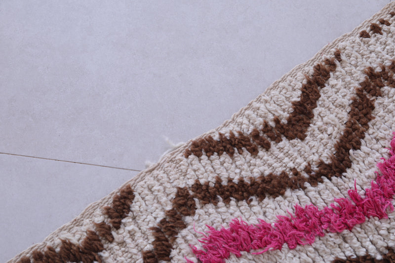 Shaggy Handmade Moroccan rug 2.9 X 5.4 Feet - Runner moroccan rugs