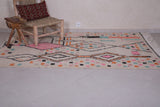 Colorful handmade moroccan berber contemporary rug 5.2 FT X 7.9 FT