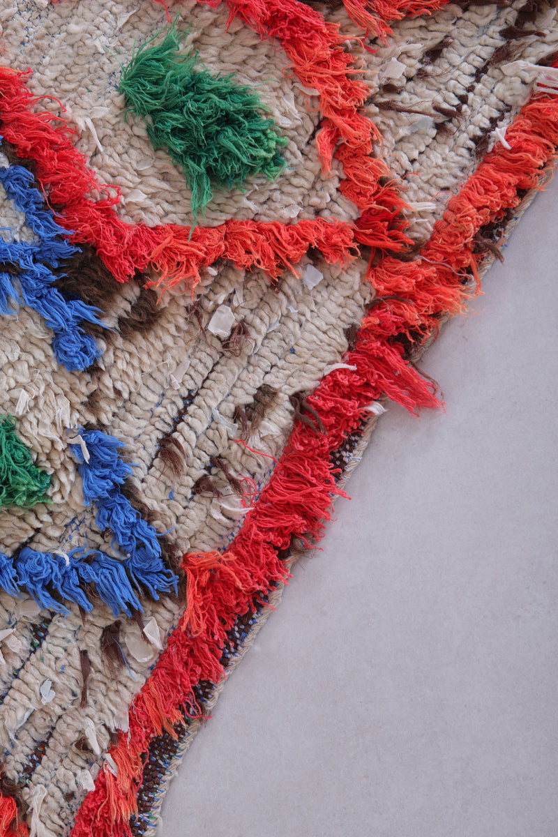 Moroccan Runner Rug - 2.2 x 6.6 Feet Handmade Wool - moroccan rug