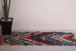 Vintage handmade moroccan berber runner rug 2.3 FT X 6 FT