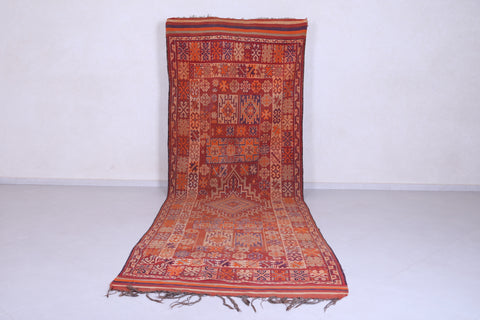 Large Vintage Moroccan Rug 4.5 X 13.5 Feet