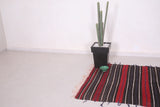 Vintage berber handwoven kilim rug 3.7 FT X 5.1 FT