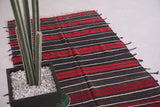Vintage berber handwoven kilim rug 3.7 FT X 5.1 FT