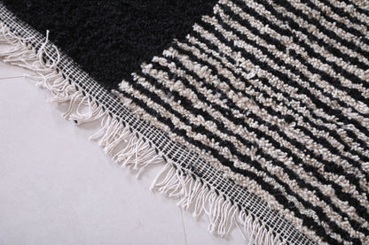 Shag Moroccan rug - Black rug -Custom Rug