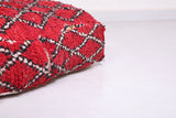 Handcrafted Moroccan Ottoman red Pouf Seat