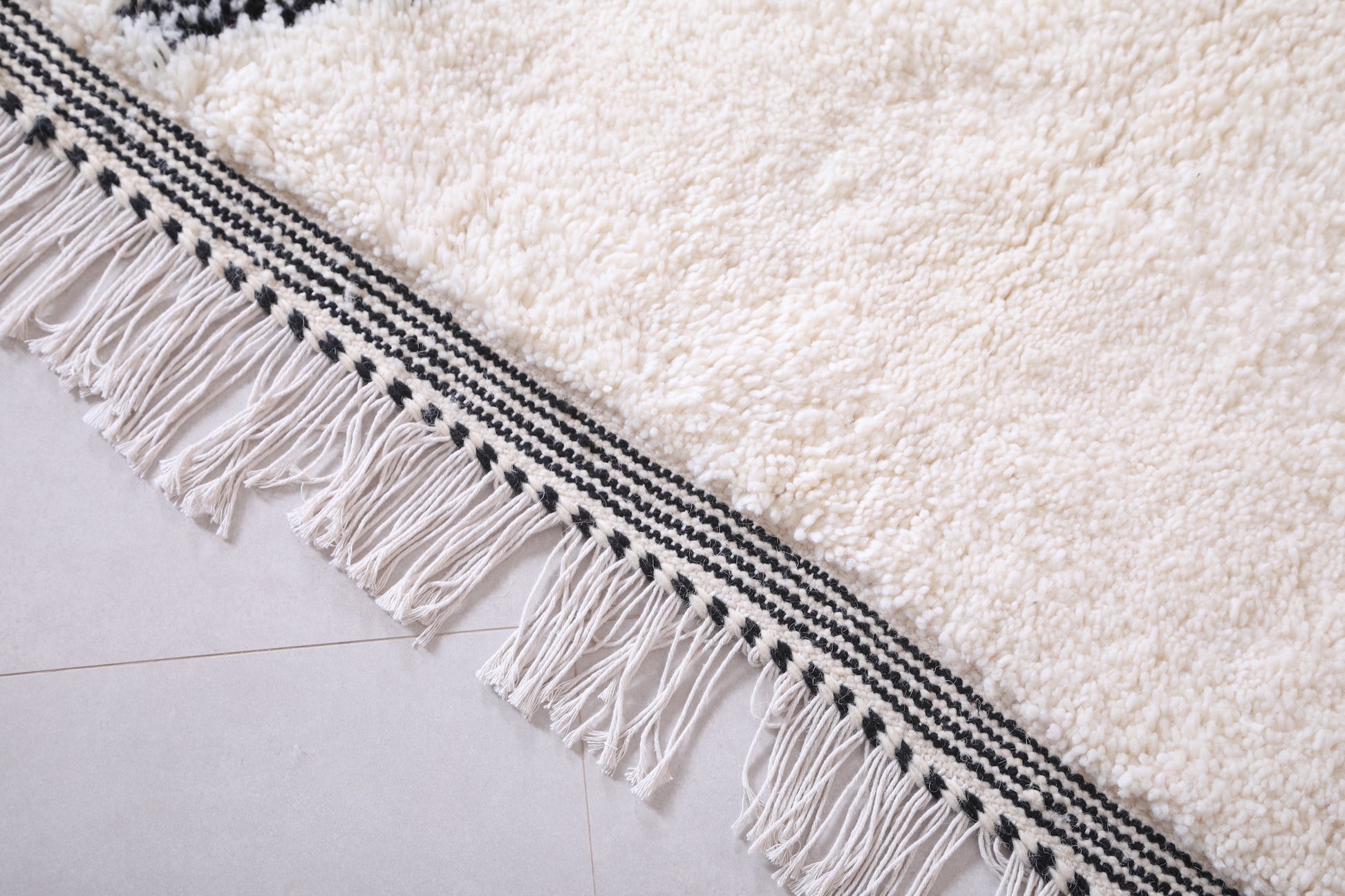 Custom moroccan carpet - wool handmade beni ourain rug
