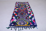 Colorful Moroccan Runner Rug Shag 3.2 X 7.6 Feet