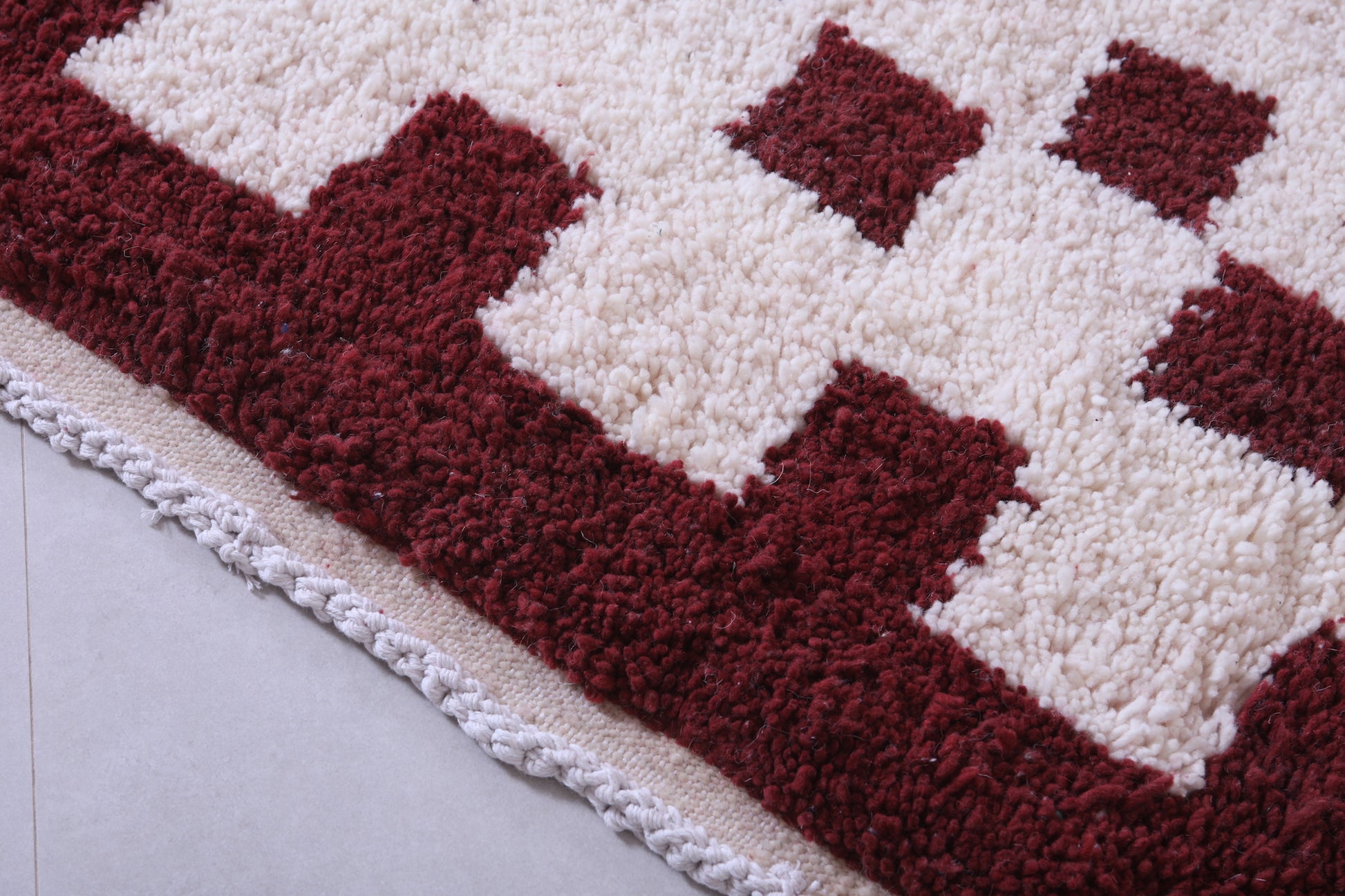 Moroccan handmade berber contemporary rug 6.1 FT X 8.6 FT