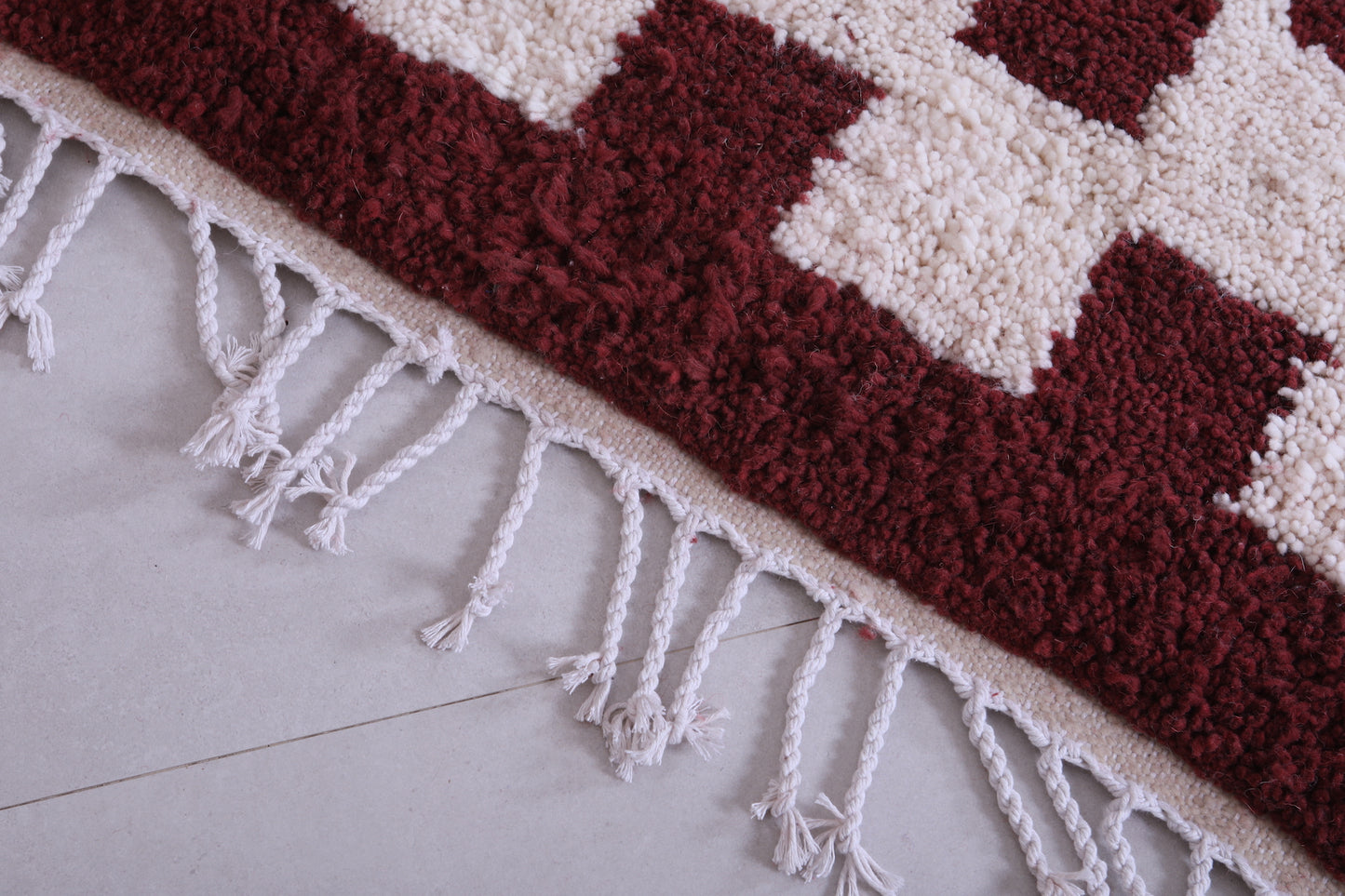 Moroccan handmade berber contemporary rug 6.1 FT X 8.6 FT