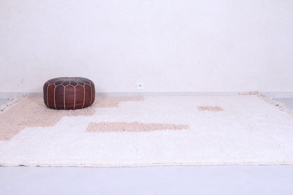 Handmade Moroccan contemporary rug rug - Beni ourain wool rug - Custom Rug