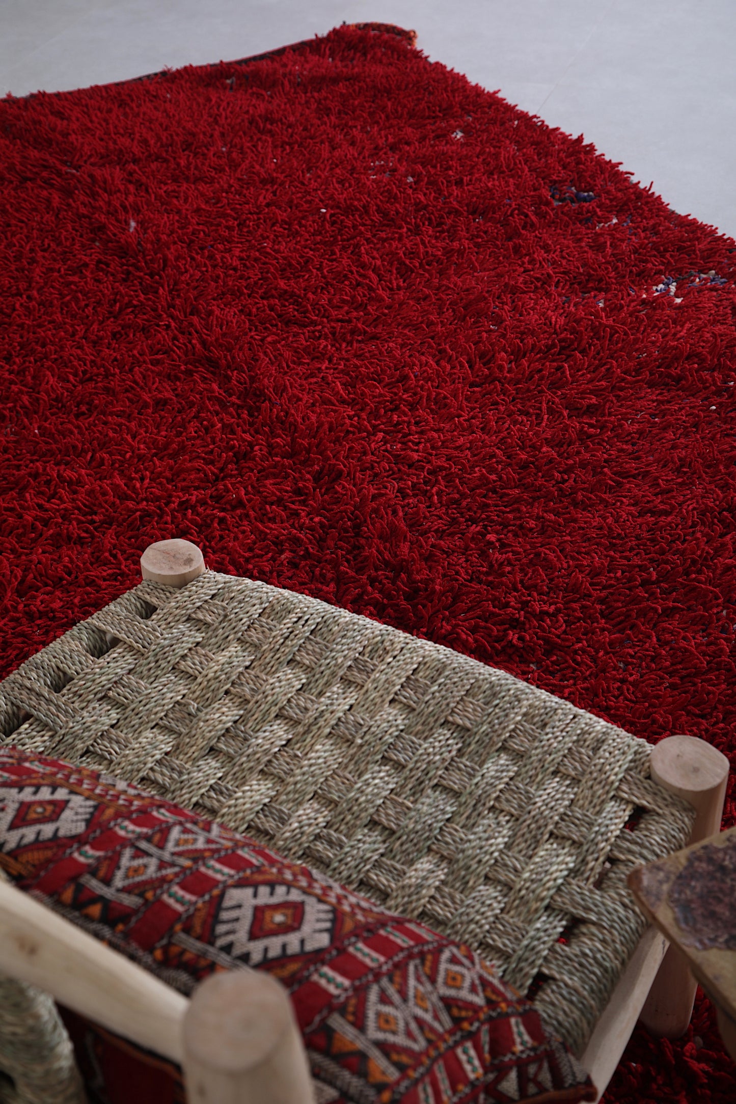 Vintage Berber rug 5.9 x 10.2 Feet